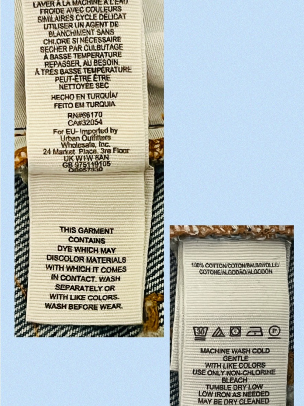 Free People Heart Of Gold Wide Leg Patch Jeans 29 - Picture 17 of 17